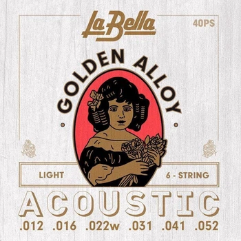 Струны для акустической гитары La Bella 40-PS, 12-52