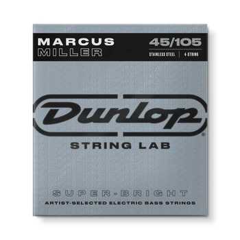 Струны для бас-гитары Dunlop DBMMS-45105 Marcus Miller Super Bright Stainless Steel, 45-105