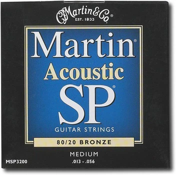 Струни для акустичної гітари Martin SP 80-20 Bronze MSP-3200, 13-56