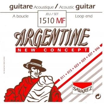 Струны для акустической джипси джаз гитары Savarez Argentine 1510-MF, 11-46 Loop End