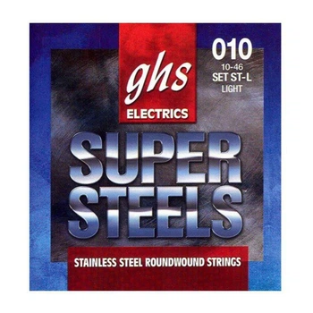 Струны для электрогитары GHS STL Super Steels, 10-46