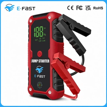 Пусковое зарядное устройство Бустер для авто E-FAST ZYX-Q520 2000A / 20000mAh RED