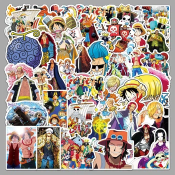Набір стікерів Аніме One Piece (Великий куш) 3 - 50 шт. - Вінілові наліпки для різних поверхонь
