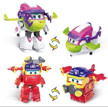 Набор игровых трансформеров Super Wings Transforming Runi (Руни) & Curie (Кюри)