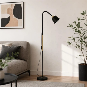 Торшер LUMINARIA TERRA 1xE27 H1700 BLACK/GOLD