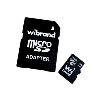 Карта памяти Wibrand 128GB microSD class 10 (WICDHU1/128GB-A) (354296)