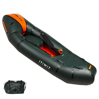 Річковий Надувний Туристичний Каяк ITIWIT PR500 Одномісний 230 х 90 х 47 см Зелений