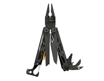 Мультитул Leatherman Signal Black 19 Инструментов с Чехлом (832586) Черный