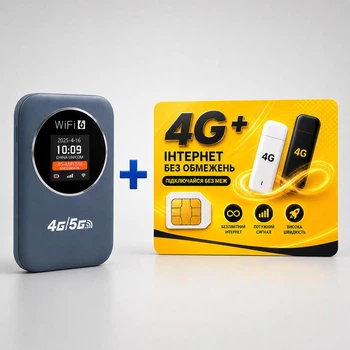 Карманный Wi-Fi роутер M32 4G LTE с аккумулятором 3000 мА·ч + 1мес безлимитного интернета Lifecell