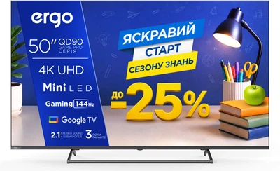 Телевизор Ergo MiniLED 50" 50MQD90 Game PRO