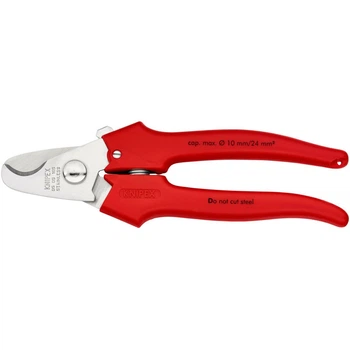 Ножницы для резки кабелей, Ø10мм / 24мм², 165мм KNIPEX 95 05 165 SB, хромированные