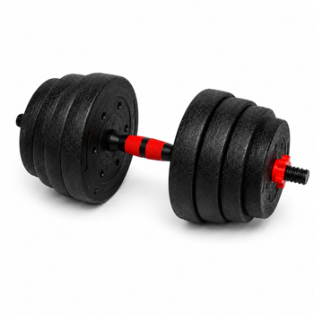 Гантели композитные Champion X-venum 1шт 51см 15.5 кг Черно-Красный