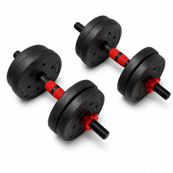 Гантели композитные Champion X-venum 2шт 40см 7 кг Черно-Красный
