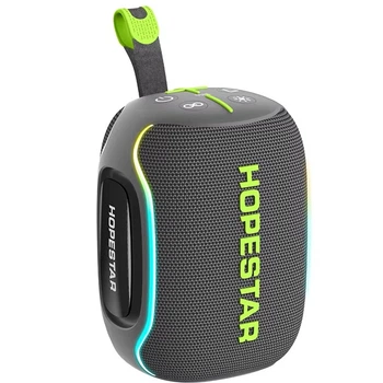 Колонка Bluetooth HOPESTAR H73 mini BT5.4, 15W, TWS, AUX/TF/USB, 6h 3600mAh портативний бездротовий динамік Сірий