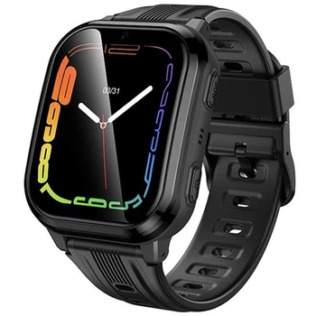 Смарт-годинник Hoco Y108 4G LTE з GPS-трекером, Wi-Fi, Nano SIM та підтримкою дзвінків для дітей Чорний