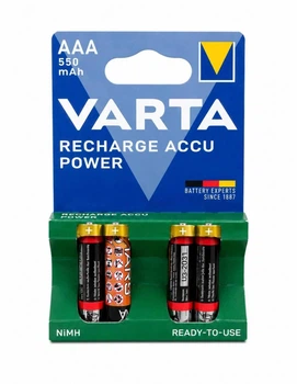 Аккумуляторы Varta Recharge Accu Power AAA Ni-MH 550 мАч 1.2 В