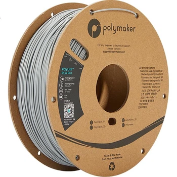 Филамент для 3D-печати Polymaker PolyLite PLA Pro 1.75 мм, 1 кг, серый