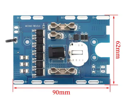 BMS Li-ion 5S 18/21 V 50A потужна плата шуруповерта акумулятора Макіта Makita bms 8mos