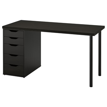 Письменный стол LAGKAPTEN/ALEX IKEA 894.321.71 черно-коричневый