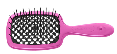 Szczotka do włosów Janeke Superbrush Small Fuksjowo-Czarna (8006060657934)