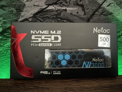 SSD накопитель Netac NV3000 500GB NT01NV3000-500-E4X M.2 2280 PCIe 3.0 x4 NVMe новый для ноутбука и компьютера