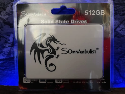 SSD накопитель SomnAmbulist H650 512GB 2.5″ SATA III 550/450 МБ/с новый для ноутбука и компьютера