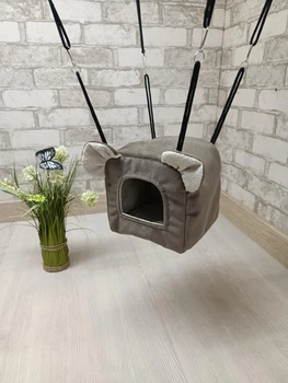 Підвісний будиночок для гризунів Animals_joy М 18*18 см (095)