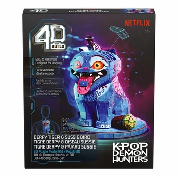 Пазл для створення 3D-моделі Spin Master 4D Build Кейпоп-мисливиці на демонів: тигр Дерпі та сорока Сюзі 168 ел (SM47184/6077589)
