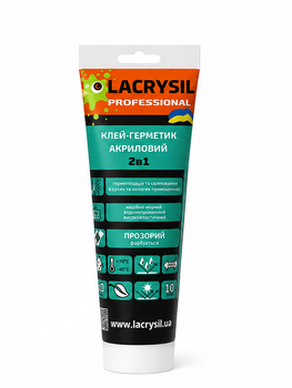 Клей-герметик акриловий Lacrysil 2в1 прозорий 150мл