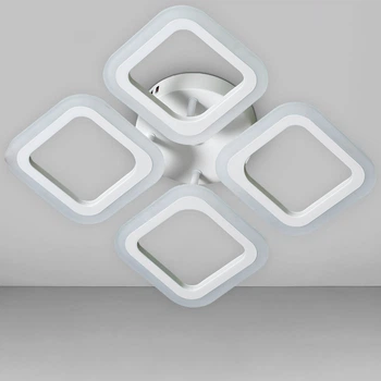 Люстра потолочная светодиодная LED Light House SY-20629/4 WH 335*335*95 56W PULT DU белая