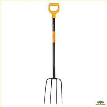 Вила Fiskars Solid для компосту ідеальний інструмент для саду
