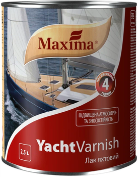 Лак яхтовий алкідно-уретановий Maxima 0.75л глянсовий