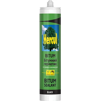Герметик бітумний покрівельний Hercul BITUM 280мл чорний