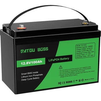 Аккумулятор для ИБП инвертора Datou Boss LiFePO4 12.8V 100Ah (1280 Wh) BMS до 5000 циклов