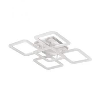 Люстра LED FR 4+1 WH 95Вт WH, 3000-6000К, 300-8550 Лм, пульт ДУ (Белый, Светильник светодиодный, потолочный)
