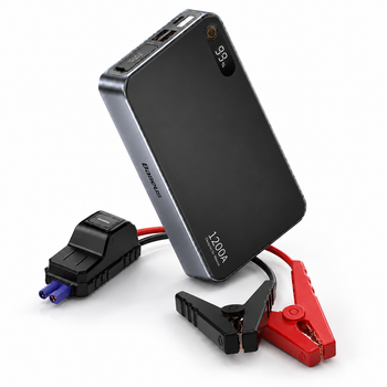 Пуско-зарядное устройство Baseus Super Energy Pro+ 12000mAh 1200A 12V автомобильный бустер Jump Starter черный