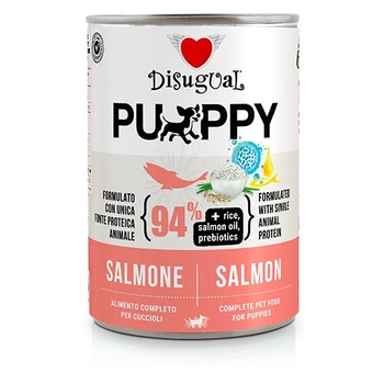 Влажный корм для щенков Безглютеновый Паштет из Лосося Disugual Puppy MonoProtein 94% Salmon 400 г