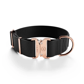 Биотановый боевой широкий ошейник для собак BullyBillows Billowthane Combat Collar 5 cm L: 50 мм, ОШ 45-68 см Золотой