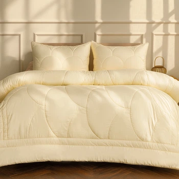 Набір шовковий №5022 "Marzello Collection" Silk Kapok Зима 172*205 + 50*70 2 шт