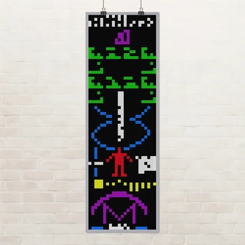 Постер Послання Аресібо, Arecibo message, космос, астрономія, A0 106×35 см (id7343)
