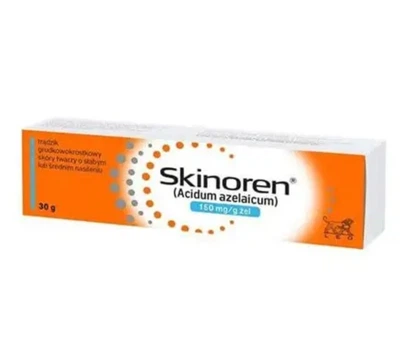 Skinoren Скінорен гель 15% 30 г — азелаїнова кислота 150 мг/г від акне, прищів, комедонів, постакне, лікування акне (Skinoren gel)