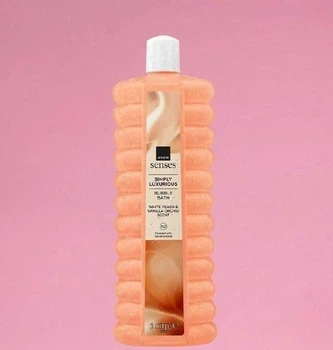 Піна для ванни Avon Senses «Справжня розкіш» з ароматом персика та ванільної орхідеї 1000 мл