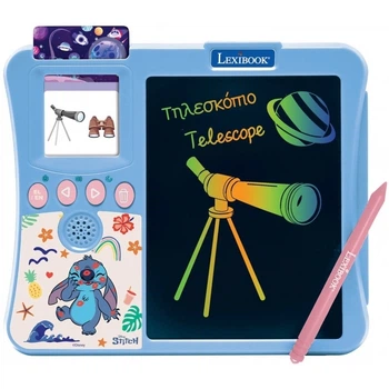 Interaktywny tablet Lexibook Stitch - Interactive Bilingual Talking Card Reader With Drawing Tablet (25.JCR20Di8)