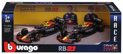 Набір автомоделей Bburago Formula Red Bull RB21 1:43 38173 2 шт Чорний (4893993021215)