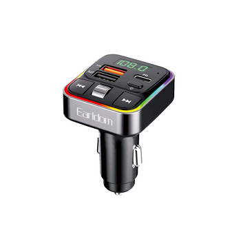 FM модулятор MP3 3.0A 2USB черный для автомобиля Earldom ET-M116