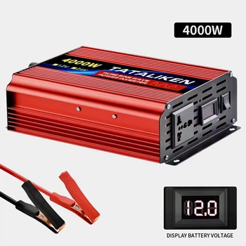 Інвертор Tataliken 1600w/4000w 12-220v чистий (правильний) синус pure sine перетворювач напруги 12в 220в