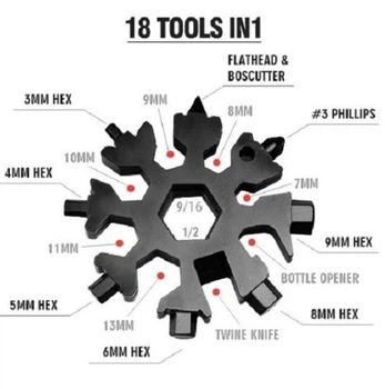 Універсальний інструмент-мультитул "Сніжинка" SNOW FLAKE WRENCH TOOL