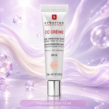 Сяйний CC крем для тьмяної шкіри Erborian CC Dull Correct Ω la Centella Asiatica SPF25 15 ml