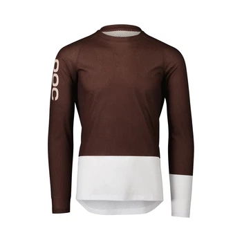 Джерси мужское с длинным рукавом POC MTB Pure LS Jersey, Axinite Brown/Hydrogen White, M