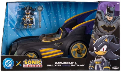 Samochód kolekcjonerski z figurką Jakks Pacific Sonic the Hedgehog x DC Shadow Batman Batmobile (192995429116)